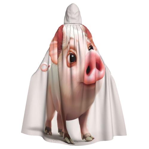 NBRIEU Uni Morgenmantel mit Kapuze und Cartoon-Schwein für Karneval, Cosplay-Kostüm NBRIEU Uni Morgenmantel mit Kapuze und Cartoon-Schwein für Karneval, Cosplay-Kostüm von NBRIEU