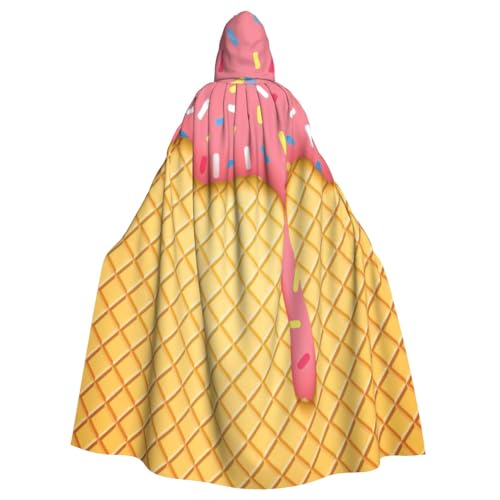 NBRIEU Uni Overall Eiscreme Waffelmuster mit Kapuze Karneval Cosplay Kostüm NBRIEU Uni Overall Eiscreme Waffelmuster mit Kapuze Karneval Cosplay Kostüm von NBRIEU
