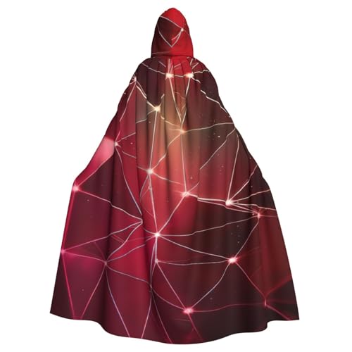 NBRIEU Uni Robe Robe Robe Cloak Robe Cloak Red Galaxy Constellation Print Hooded Robe Cloak Carnival Cosplay Costume NBRIEU Uni Robe Robe Robe Cloak Robe Cloak Red Galaxy Constellation Print Hooded Robe Cloak Carnival Cosplay Costume von NBRIEU