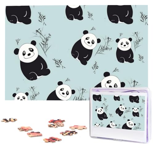 Cartoon-Pandabär-Puzzles aus Fotos, 1000 Teile, personalisiertes Holzpuzzle, herausfordernde Puzzles für Erwachsene, benutzerdefinierte Bilderpuzzle, Geschenke für Familie, Hochzeit, Freund Cartoon-Pandabär-Puzzles aus Fotos, 1000 Teile, personalisiertes Holzpuzzle, herausfordernde Puzzles für Erwachsene, benutzerdefinierte Bilderpuzzle, Geschenke für Familie, Hochzeit, Freund von NBSKSDLK
