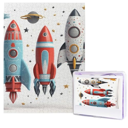 Cartoon Raketen Puzzles aus Fotos 500 Teile Personalisiertes Holzpuzzle Herausfordernde Puzzles für Erwachsene Benutzerdefinierte Bilderpuzzle Geschenke für Familie Hochzeit Freund Cartoon Raketen Puzzles aus Fotos 500 Teile Personalisiertes Holzpuzzle Herausfordernde Puzzles für Erwachsene Benutzerdefinierte Bilderpuzzle Geschenke für Familie Hochzeit Freund von NBSKSDLK