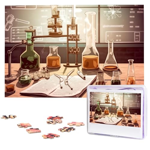 Chemielabor-Puzzles aus Fotos, 1000 Teile, personalisiertes Holzpuzzle, herausfordernde Puzzles für Erwachsene, individuelles Bildpuzzle, Geschenke für Familie, Hochzeit, Freund Chemielabor-Puzzles aus Fotos, 1000 Teile, personalisiertes Holzpuzzle, herausfordernde Puzzles für Erwachsene, individuelles Bildpuzzle, Geschenke für Familie, Hochzeit, Freund von NBSKSDLK