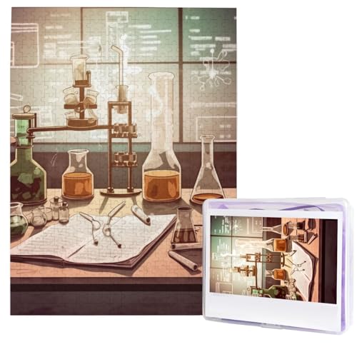 Chemielabor-Puzzles aus Fotos, 500 Teile, personalisiertes Holzpuzzle, herausfordernde Puzzles für Erwachsene, individuelles Bildpuzzle, Geschenke für Familie, Hochzeit, Freund Chemielabor-Puzzles aus Fotos, 500 Teile, personalisiertes Holzpuzzle, herausfordernde Puzzles für Erwachsene, individuelles Bildpuzzle, Geschenke für Familie, Hochzeit, Freund von NBSKSDLK