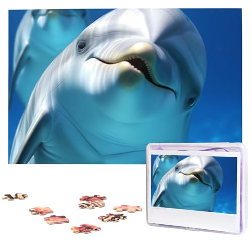 Delfin mit einem Lächeln Puzzles aus Fotos 1000 Teile Personalisiertes Holzpuzzle Herausfordernde Puzzles für Erwachsene Benutzerdefinierte Bilderpuzzle Geschenke für Familie Hochzeit Freund Delfin mit einem Lächeln Puzzles aus Fotos 1000 Teile Personalisiertes Holzpuzzle Herausfordernde Puzzles für Erwachsene Benutzerdefinierte Bilderpuzzle Geschenke für Familie Hochzeit Freund von NBSKSDLK