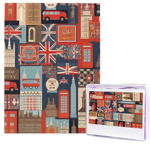 England-Symbole Puzzles aus Fotos, 500 Teile, personalisiertes Holzpuzzle, herausfordernde Puzzles für Erwachsene, individuelles Bild, Puzzle, Geschenke für Familie, Hochzeit, Freund England-Symbole Puzzles aus Fotos, 500 Teile, personalisiertes Holzpuzzle, herausfordernde Puzzles für Erwachsene, individuelles Bild, Puzzle, Geschenke für Familie, Hochzeit, Freund von NBSKSDLK