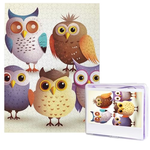 Eulen-Vogel-Puzzles aus Fotos, 500 Teile, personalisiertes Holzpuzzle, herausfordernde Puzzles für Erwachsene, individuelles Bild, Puzzle, Geschenke für Familie, Hochzeit, Freund Eulen-Vogel-Puzzles aus Fotos, 500 Teile, personalisiertes Holzpuzzle, herausfordernde Puzzles für Erwachsene, individuelles Bild, Puzzle, Geschenke für Familie, Hochzeit, Freund von NBSKSDLK