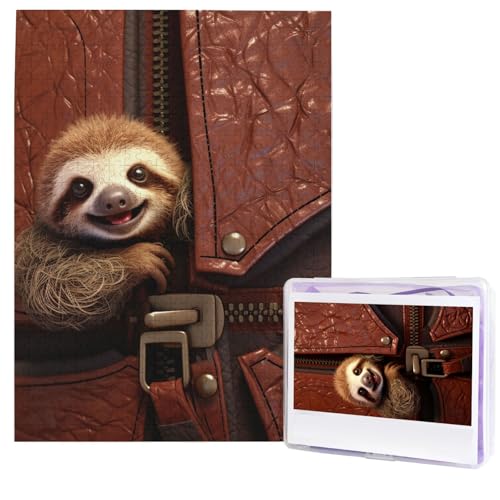 Faultier auf Reißverschluss Puzzles von Fotos 500 Teile Personalisiertes Holzpuzzle Herausfordernde Puzzles für Erwachsene Benutzerdefinierte Bilderpuzzle Geschenke für Familie Hochzeit Freund Faultier auf Reißverschluss Puzzles von Fotos 500 Teile Personalisiertes Holzpuzzle Herausfordernde Puzzles für Erwachsene Benutzerdefinierte Bilderpuzzle Geschenke für Familie Hochzeit Freund von NBSKSDLK