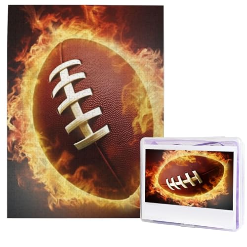 Flaming American Football Puzzles from Photos 500 Pieces Personalized Wooden Puzzle Challenging Jigsaw Puzzles for Adults Custom Picture Puzzle Gifts for Family Wedding Friend Flaming American Football Puzzles from Photos 500 Pieces Personalized Wooden Puzzle Challenging Jigsaw Puzzles for Adults Custom Picture Puzzle Gifts for Family Wedding Friend von NBSKSDLK