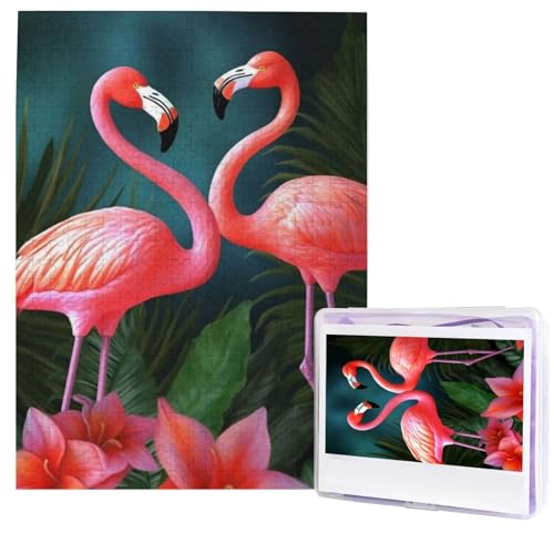 Flamingo-Blumen-Puzzles aus Fotos, 500 Teile, personalisiertes Holzpuzzle, herausfordernde Puzzles für Erwachsene, individuelles Bild, Puzzle, Geschenke für Familie, Hochzeit, Freund Flamingo-Blumen-Puzzles aus Fotos, 500 Teile, personalisiertes Holzpuzzle, herausfordernde Puzzles für Erwachsene, individuelles Bild, Puzzle, Geschenke für Familie, Hochzeit, Freund von NBSKSDLK