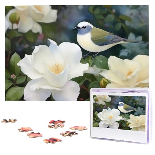 Gardenia Blumen Vögel Puzzles aus Fotos 1000 Teile Personalisiertes Holzpuzzle Herausfordernde Puzzles für Erwachsene Benutzerdefinierte Bilderpuzzle Geschenke für Familie Hochzeit Freund Gardenia Blumen Vögel Puzzles aus Fotos 1000 Teile Personalisiertes Holzpuzzle Herausfordernde Puzzles für Erwachsene Benutzerdefinierte Bilderpuzzle Geschenke für Familie Hochzeit Freund von NBSKSDLK