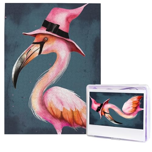 Halloween Flamingo Hexenhut Puzzles aus Fotos 500 Teile Personalisiertes Holzpuzzle Herausfordernde Puzzles für Erwachsene Benutzerdefinierte Bilderpuzzle Geschenke für Familie Hochzeit Freund Halloween Flamingo Hexenhut Puzzles aus Fotos 500 Teile Personalisiertes Holzpuzzle Herausfordernde Puzzles für Erwachsene Benutzerdefinierte Bilderpuzzle Geschenke für Familie Hochzeit Freund von NBSKSDLK