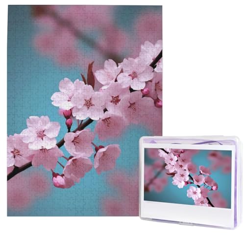 Kirschblüten-Puzzles aus Fotos, 500 Teile, personalisiertes Holzpuzzle, herausfordernde Puzzles für Erwachsene, benutzerdefiniertes Bild, Puzzle, Geschenke für Familie, Hochzeit, Freund Kirschblüten-Puzzles aus Fotos, 500 Teile, personalisiertes Holzpuzzle, herausfordernde Puzzles für Erwachsene, benutzerdefiniertes Bild, Puzzle, Geschenke für Familie, Hochzeit, Freund von NBSKSDLK