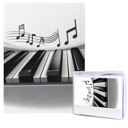 Klaviermusik-Symbol-Puzzles aus Fotos, 500 Teile, personalisiertes Holzpuzzle, herausfordernde Puzzles für Erwachsene, benutzerdefinierte Bilderpuzzle, Geschenke für Familie, Hochzeit, Freund Klaviermusik-Symbol-Puzzles aus Fotos, 500 Teile, personalisiertes Holzpuzzle, herausfordernde Puzzles für Erwachsene, benutzerdefinierte Bilderpuzzle, Geschenke für Familie, Hochzeit, Freund von NBSKSDLK