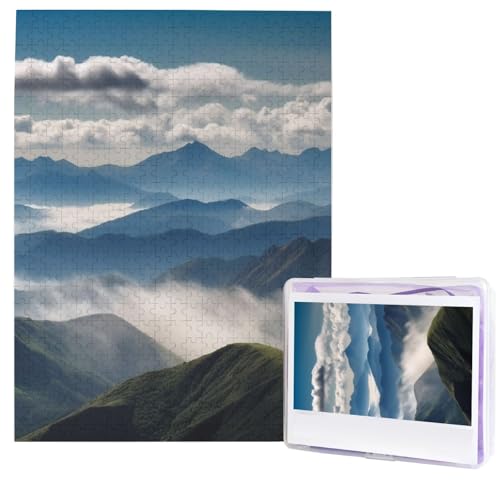 Landschaft mit Bergen und Wolken Puzzles aus Fotos, 500 Teile, personalisiertes Holzpuzzle, herausfordernde Puzzles für Erwachsene, benutzerdefinierte Bilderpuzzle, Geschenke für Familie, Hochzeit Landschaft mit Bergen und Wolken Puzzles aus Fotos, 500 Teile, personalisiertes Holzpuzzle, herausfordernde Puzzles für Erwachsene, benutzerdefinierte Bilderpuzzle, Geschenke für Familie, Hochzeit von NBSKSDLK