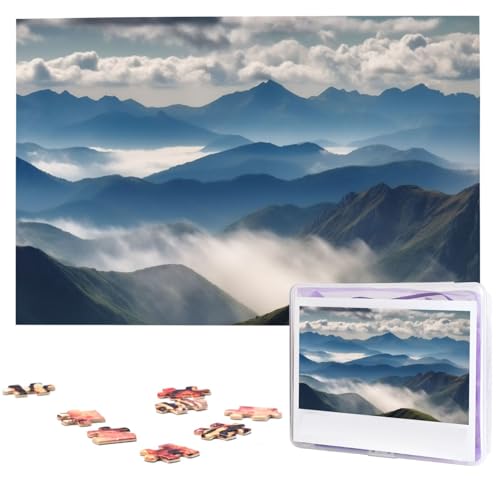 Landschaft mit Bergen und Wolken Puzzles aus Fotos 1000 Teile Personalisiertes Holzpuzzle Herausfordernde Puzzles für Erwachsene Benutzerdefinierte Bilderpuzzle Geschenke für Familie Hochzeit Freund Landschaft mit Bergen und Wolken Puzzles aus Fotos 1000 Teile Personalisiertes Holzpuzzle Herausfordernde Puzzles für Erwachsene Benutzerdefinierte Bilderpuzzle Geschenke für Familie Hochzeit Freund von NBSKSDLK