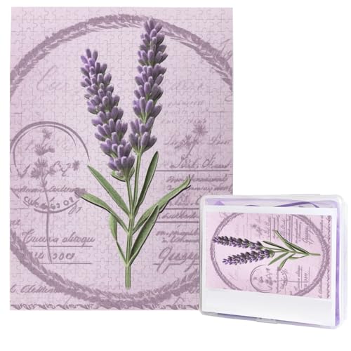 Lavendel-Stempel-Puzzles aus Fotos, 500 Teile, personalisiertes Holzpuzzle, herausfordernde Puzzles für Erwachsene, benutzerdefinierte Bilderpuzzle, Geschenke für Familie, Hochzeit, Freund Lavendel-Stempel-Puzzles aus Fotos, 500 Teile, personalisiertes Holzpuzzle, herausfordernde Puzzles für Erwachsene, benutzerdefinierte Bilderpuzzle, Geschenke für Familie, Hochzeit, Freund von NBSKSDLK