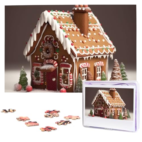 Lebkuchenhaus-Puzzles aus Fotos, 1000 Teile, personalisiertes Holzpuzzle, herausfordernde Puzzles für Erwachsene, benutzerdefinierte Bilderpuzzle, Geschenke für Familie, Hochzeit, Freund Lebkuchenhaus-Puzzles aus Fotos, 1000 Teile, personalisiertes Holzpuzzle, herausfordernde Puzzles für Erwachsene, benutzerdefinierte Bilderpuzzle, Geschenke für Familie, Hochzeit, Freund von NBSKSDLK