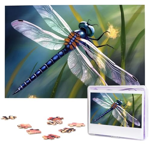 Libellen-Malpuzzles aus Fotos, 1000 Teile, personalisiertes Holzpuzzle, herausfordernde Puzzles für Erwachsene, benutzerdefinierte Bilderpuzzle, Geschenke für Familie, Hochzeit, Freund Libellen-Malpuzzles aus Fotos, 1000 Teile, personalisiertes Holzpuzzle, herausfordernde Puzzles für Erwachsene, benutzerdefinierte Bilderpuzzle, Geschenke für Familie, Hochzeit, Freund von NBSKSDLK