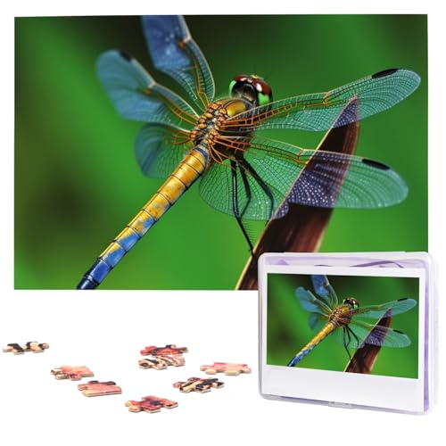 Libellen-Puzzles aus Fotos, 1000 Teile, personalisiertes Holzpuzzle, herausfordernde Puzzles für Erwachsene, benutzerdefinierte Bilderpuzzle, Geschenke für Familie, Hochzeit, Freund Libellen-Puzzles aus Fotos, 1000 Teile, personalisiertes Holzpuzzle, herausfordernde Puzzles für Erwachsene, benutzerdefinierte Bilderpuzzle, Geschenke für Familie, Hochzeit, Freund von NBSKSDLK