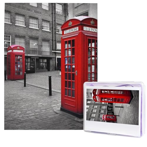 London Red Telefonzelle Puzzles aus Fotos, 500 Teile, personalisiertes Holzpuzzle, herausfordernde Puzzles für Erwachsene, individuelles Bild, Puzzle, Geschenke für Familie, Hochzeit, Freund London Red Telefonzelle Puzzles aus Fotos, 500 Teile, personalisiertes Holzpuzzle, herausfordernde Puzzles für Erwachsene, individuelles Bild, Puzzle, Geschenke für Familie, Hochzeit, Freund von NBSKSDLK