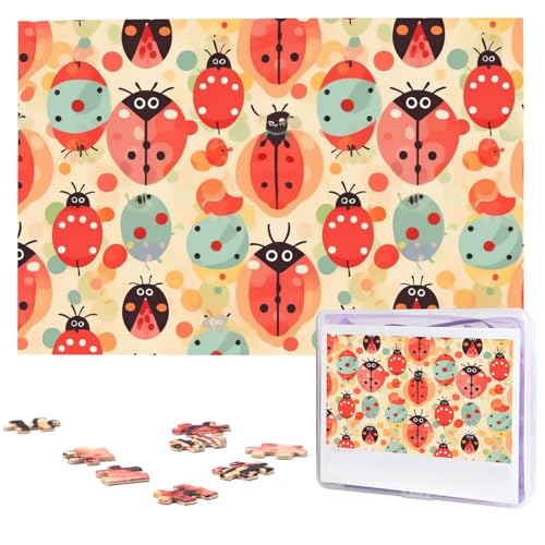 Marienkäfer Cartoon Muster Puzzles aus Fotos 1000 Teile Personalisiertes Holzpuzzle Herausfordernde Puzzles für Erwachsene Benutzerdefinierte Bilderpuzzle Geschenke für Familie Hochzeit Freund Marienkäfer Cartoon Muster Puzzles aus Fotos 1000 Teile Personalisiertes Holzpuzzle Herausfordernde Puzzles für Erwachsene Benutzerdefinierte Bilderpuzzle Geschenke für Familie Hochzeit Freund von NBSKSDLK