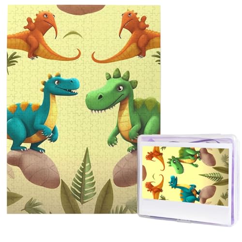 Niedliche Cartoon-Dinosaurier-Puzzles aus Fotos, 500 Teile, personalisiertes Holzpuzzle, herausfordernde Puzzles für Erwachsene, benutzerdefinierte Bilderpuzzle, Geschenke für Familie, Hochzeit Niedliche Cartoon-Dinosaurier-Puzzles aus Fotos, 500 Teile, personalisiertes Holzpuzzle, herausfordernde Puzzles für Erwachsene, benutzerdefinierte Bilderpuzzle, Geschenke für Familie, Hochzeit von NBSKSDLK
