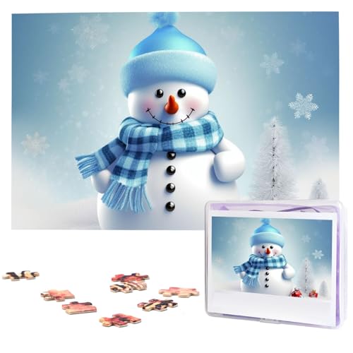 Niedliche Schneemann-Puzzles aus Fotos, 1000 Teile, personalisiertes Holzpuzzle, herausfordernde Puzzles für Erwachsene, individuelles Bild, Puzzle, Geschenke für Familie, Hochzeit, Freund Niedliche Schneemann-Puzzles aus Fotos, 1000 Teile, personalisiertes Holzpuzzle, herausfordernde Puzzles für Erwachsene, individuelles Bild, Puzzle, Geschenke für Familie, Hochzeit, Freund von NBSKSDLK