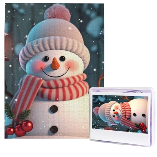 Niedliche Schneemann-Puzzles aus Fotos, 500 Teile, personalisiertes Holzpuzzle, herausfordernde Puzzles für Erwachsene, individuelles Bild, Puzzle, Geschenke für Familie, Hochzeit, Freund Niedliche Schneemann-Puzzles aus Fotos, 500 Teile, personalisiertes Holzpuzzle, herausfordernde Puzzles für Erwachsene, individuelles Bild, Puzzle, Geschenke für Familie, Hochzeit, Freund von NBSKSDLK