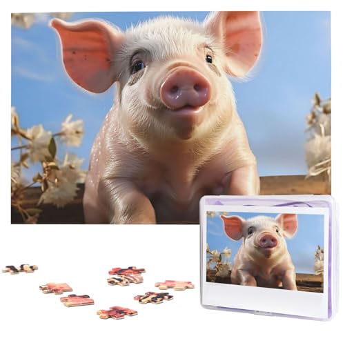 Niedliche Schwein-Puzzles aus Fotos, 1000 Teile, personalisiertes Holzpuzzle, herausfordernde Puzzles für Erwachsene, individuelles Bild, Puzzle, Geschenke für Familie, Hochzeit, Freund Niedliche Schwein-Puzzles aus Fotos, 1000 Teile, personalisiertes Holzpuzzle, herausfordernde Puzzles für Erwachsene, individuelles Bild, Puzzle, Geschenke für Familie, Hochzeit, Freund von NBSKSDLK