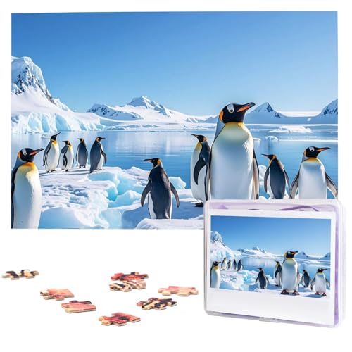 Pinguin-Antarktis-Eis-Puzzles aus Fotos, 1000 Teile, personalisiertes Holzpuzzle, herausfordernde Puzzles für Erwachsene, benutzerdefinierte Bilderpuzzle, Geschenke für Familie, Hochzeit, Freund Pinguin-Antarktis-Eis-Puzzles aus Fotos, 1000 Teile, personalisiertes Holzpuzzle, herausfordernde Puzzles für Erwachsene, benutzerdefinierte Bilderpuzzle, Geschenke für Familie, Hochzeit, Freund von NBSKSDLK