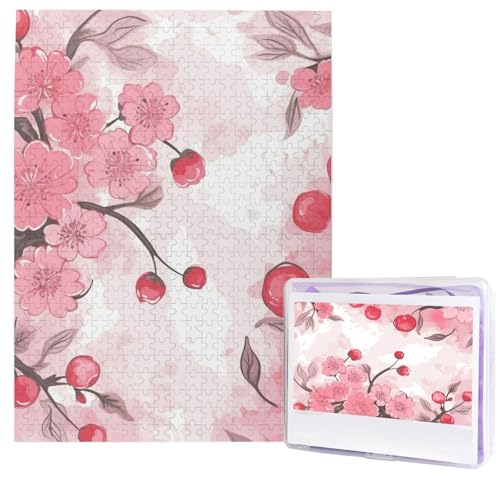 Pink Cherry Floral Puzzles from Photos 500 Pieces Personalized Wooden Puzzle Challenging Jigsaw Puzzles for Adults Custom Picture Puzzle Gifts for Family Wedding Friend Pink Cherry Floral Puzzles from Photos 500 Pieces Personalized Wooden Puzzle Challenging Jigsaw Puzzles for Adults Custom Picture Puzzle Gifts for Family Wedding Friend von NBSKSDLK
