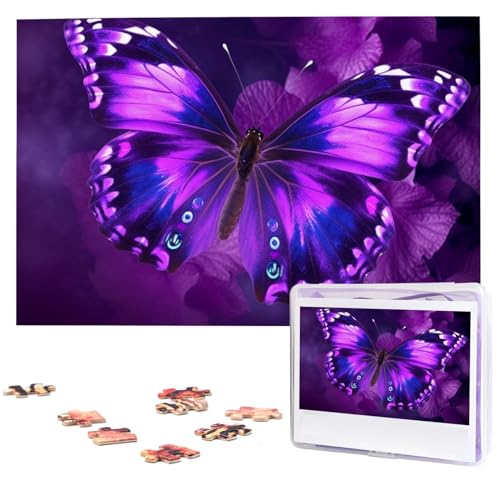Purple Butterfly Puzzles from Photos 1000 Pieces Personalized Wooden Puzzle Challenging Jigsaw Puzzles for Adults Custom Picture Puzzle Gifts for Family Wedding Friend Purple Butterfly Puzzles from Photos 1000 Pieces Personalized Wooden Puzzle Challenging Jigsaw Puzzles for Adults Custom Picture Puzzle Gifts for Family Wedding Friend von NBSKSDLK