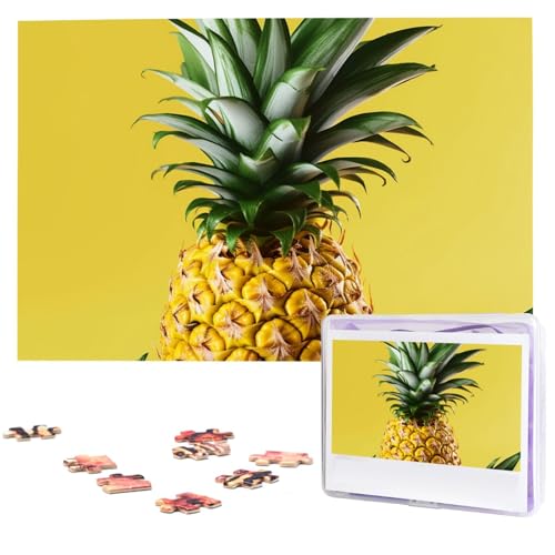Puzzle Ananas Gelb aus Fotos - 1000 Teile personalisierte Holzpuzzle für Erwachsene - Personalisierte Bilder Puzzle, Geschenke für Familie, Hochzeit, Freunde Puzzle Ananas Gelb aus Fotos - 1000 Teile personalisierte Holzpuzzle für Erwachsene - Personalisierte Bilder Puzzle, Geschenke für Familie, Hochzeit, Freunde von NBSKSDLK