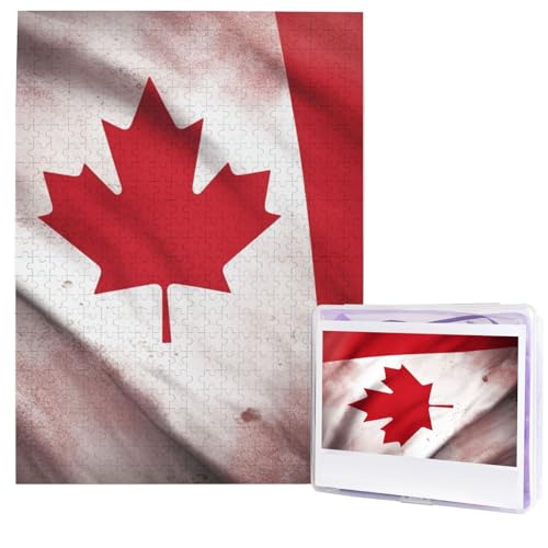 Puzzle mit kanadischer Flagge, 500 Teile, personalisiertes Holzpuzzle, herausfordernde Puzzles für Erwachsene, individuelles Bild, Puzzle, Geschenke für Familie, Hochzeit, Freund Puzzle mit kanadischer Flagge, 500 Teile, personalisiertes Holzpuzzle, herausfordernde Puzzles für Erwachsene, individuelles Bild, Puzzle, Geschenke für Familie, Hochzeit, Freund von NBSKSDLK