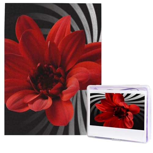 Rote Blumen-Puzzles aus Fotos, 500 Teile, personalisiertes Holzpuzzle, herausfordernde Puzzles für Erwachsene, benutzerdefinierte Bilderpuzzle, Geschenke für Familie, Hochzeit, Freund Rote Blumen-Puzzles aus Fotos, 500 Teile, personalisiertes Holzpuzzle, herausfordernde Puzzles für Erwachsene, benutzerdefinierte Bilderpuzzle, Geschenke für Familie, Hochzeit, Freund von NBSKSDLK