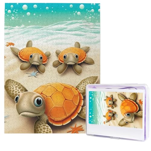Schildkröten-Seestern-Puzzles aus Fotos, 500 Teile, personalisiertes Holzpuzzle, herausfordernde Puzzles für Erwachsene, benutzerdefinierte Bilderpuzzle, Geschenke für Familie, Hochzeit, Freund Schildkröten-Seestern-Puzzles aus Fotos, 500 Teile, personalisiertes Holzpuzzle, herausfordernde Puzzles für Erwachsene, benutzerdefinierte Bilderpuzzle, Geschenke für Familie, Hochzeit, Freund von NBSKSDLK