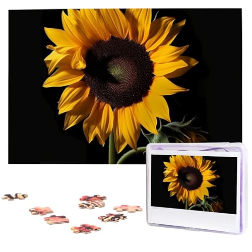 Sonnenblume Schwarz Hintergrund Puzzles aus Fotos 1000 Teile Personalisiertes Holzpuzzle Herausfordernde Puzzles für Erwachsene Benutzerdefinierte Bilderpuzzle Geschenke für Familie Hochzeit Freund Sonnenblume Schwarz Hintergrund Puzzles aus Fotos 1000 Teile Personalisiertes Holzpuzzle Herausfordernde Puzzles für Erwachsene Benutzerdefinierte Bilderpuzzle Geschenke für Familie Hochzeit Freund von NBSKSDLK