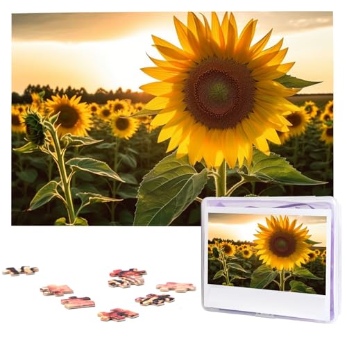 Sonnenblumen-Puzzles aus Fotos, 1000 Teile, personalisiertes Holzpuzzle, herausfordernde Puzzles für Erwachsene, individuelles Bild, Puzzle, Geschenke für Familie, Hochzeit, Freund Sonnenblumen-Puzzles aus Fotos, 1000 Teile, personalisiertes Holzpuzzle, herausfordernde Puzzles für Erwachsene, individuelles Bild, Puzzle, Geschenke für Familie, Hochzeit, Freund von NBSKSDLK