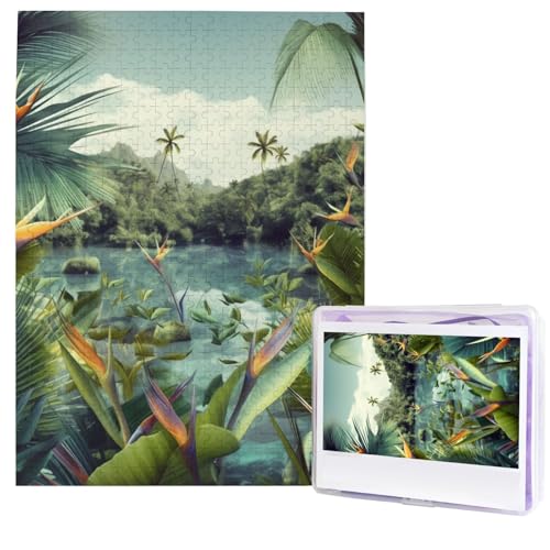 Tropische Landschaftspuzzles aus Fotos, 500 Teile, personalisiertes Holzpuzzle, herausfordernde Puzzles für Erwachsene, benutzerdefinierte Bilderpuzzle, Geschenke für Familie, Hochzeit, Freund Tropische Landschaftspuzzles aus Fotos, 500 Teile, personalisiertes Holzpuzzle, herausfordernde Puzzles für Erwachsene, benutzerdefinierte Bilderpuzzle, Geschenke für Familie, Hochzeit, Freund von NBSKSDLK