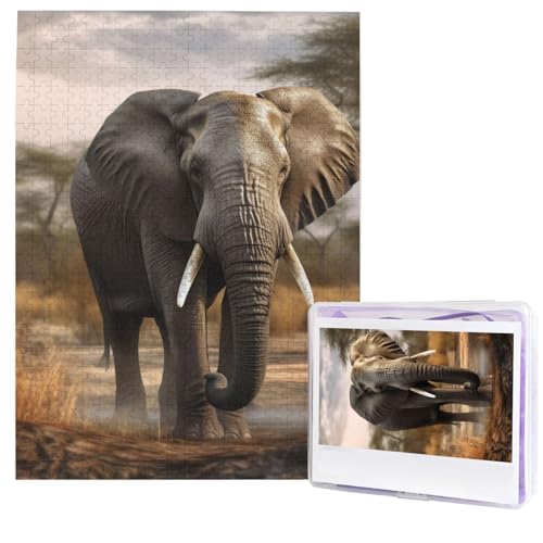 Tropische afrikanische Elefanten-Puzzles aus Fotos, 500 Teile, personalisiertes Holzpuzzle, herausfordernde Puzzles für Erwachsene, benutzerdefinierte Bilderpuzzle, Geschenke für Familie, Hochzeit Tropische afrikanische Elefanten-Puzzles aus Fotos, 500 Teile, personalisiertes Holzpuzzle, herausfordernde Puzzles für Erwachsene, benutzerdefinierte Bilderpuzzle, Geschenke für Familie, Hochzeit von NBSKSDLK