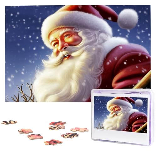 Weihnachtsmann-Puzzles aus Fotos, 1000 Teile, personalisiertes Holzpuzzle, herausfordernde Puzzles für Erwachsene, benutzerdefinierte Bilderpuzzle, Geschenke für Familie, Hochzeit, Freund Weihnachtsmann-Puzzles aus Fotos, 1000 Teile, personalisiertes Holzpuzzle, herausfordernde Puzzles für Erwachsene, benutzerdefinierte Bilderpuzzle, Geschenke für Familie, Hochzeit, Freund von NBSKSDLK