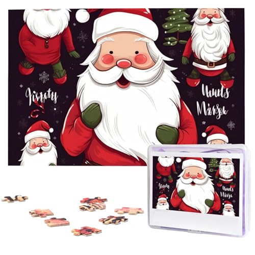 Weihnachtsmann-Puzzles aus Fotos, 1000 Teile, personalisiertes Holzpuzzle, herausfordernde Puzzles für Erwachsene, individuelles Bildpuzzle, Geschenke für Familie, Hochzeit, Freund Weihnachtsmann-Puzzles aus Fotos, 1000 Teile, personalisiertes Holzpuzzle, herausfordernde Puzzles für Erwachsene, individuelles Bildpuzzle, Geschenke für Familie, Hochzeit, Freund von NBSKSDLK