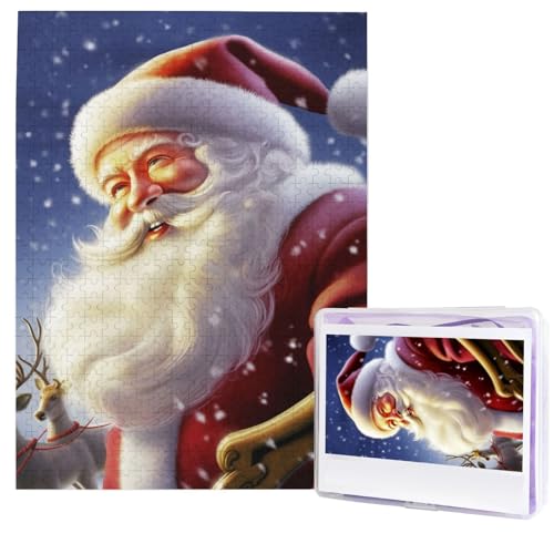 Weihnachtsmann-Puzzles aus Fotos, 500 Teile, personalisiertes Holzpuzzle, herausfordernde Puzzles für Erwachsene, benutzerdefinierte Bilderpuzzle, Geschenke für Familie, Hochzeit, Freund Weihnachtsmann-Puzzles aus Fotos, 500 Teile, personalisiertes Holzpuzzle, herausfordernde Puzzles für Erwachsene, benutzerdefinierte Bilderpuzzle, Geschenke für Familie, Hochzeit, Freund von NBSKSDLK