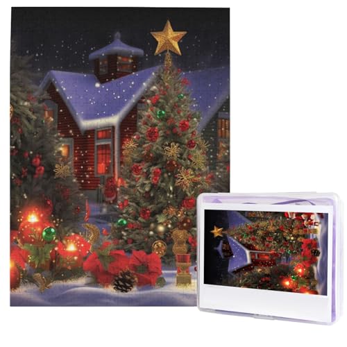 Weihnachtsstimmungspuzzles aus Fotos, 500 Teile, personalisiertes Holzpuzzle, herausfordernde Puzzles für Erwachsene, benutzerdefinierte Bilderpuzzle, Geschenke für Familie, Hochzeit, Freund Weihnachtsstimmungspuzzles aus Fotos, 500 Teile, personalisiertes Holzpuzzle, herausfordernde Puzzles für Erwachsene, benutzerdefinierte Bilderpuzzle, Geschenke für Familie, Hochzeit, Freund von NBSKSDLK