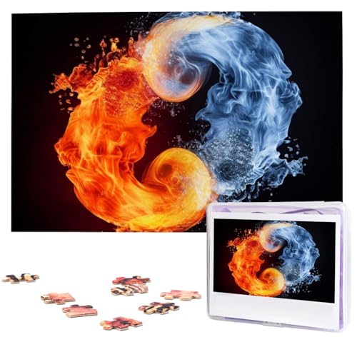Yin-Yang-Feuer-Wasser-Puzzles aus Fotos, 1000 Teile, personalisiertes Holzpuzzle, herausfordernde Puzzles für Erwachsene, individuelles Bild, Puzzle, Geschenke für Familie, Hochzeit, Freund Yin-Yang-Feuer-Wasser-Puzzles aus Fotos, 1000 Teile, personalisiertes Holzpuzzle, herausfordernde Puzzles für Erwachsene, individuelles Bild, Puzzle, Geschenke für Familie, Hochzeit, Freund von NBSKSDLK