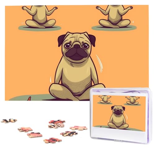 Yoga Mops Puzzles aus Fotos 1000 Teile Personalisiertes Holzpuzzle Herausfordernde Puzzles für Erwachsene Benutzerdefinierte Bilderpuzzle Geschenke für Familie Hochzeit Freund Yoga Mops Puzzles aus Fotos 1000 Teile Personalisiertes Holzpuzzle Herausfordernde Puzzles für Erwachsene Benutzerdefinierte Bilderpuzzle Geschenke für Familie Hochzeit Freund von NBSKSDLK