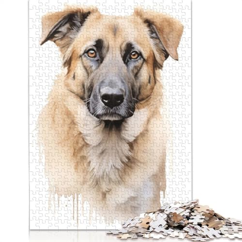 Anatolischer Schäferhund-Puzzle für Erwachsene, Premium-Puzzle aus 100% recyceltem Brett, Problemlösungspuzzles für Erwachsene und Kinder, 1000 Teile (75 x 50 cm) von NBVDRF