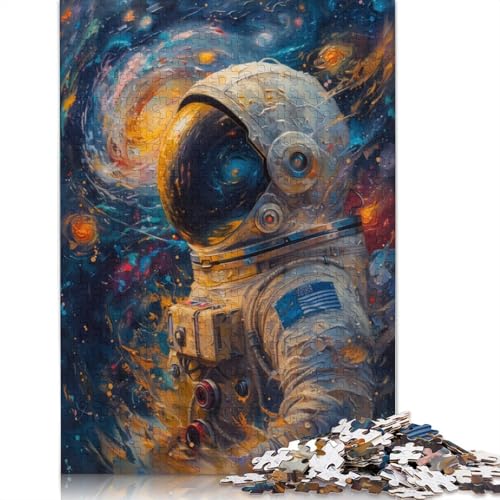 Astronaut im Weltraum-Puzzle für Erwachsene, Denksportaufgaben für Erwachsene, Puzzlespiele für Erwachsene und Teenager, 1000 Teile (75 x 50 cm) von NBVDRF