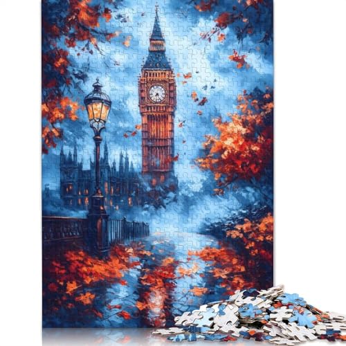 Big Ben Autumn 1000 Puzzles für Erwachsene, Lernspiel, Puzzlespiele für Erwachsene für Jungen oder Mädchen, 1000 Teile (75 x 50 cm) von NBVDRF
