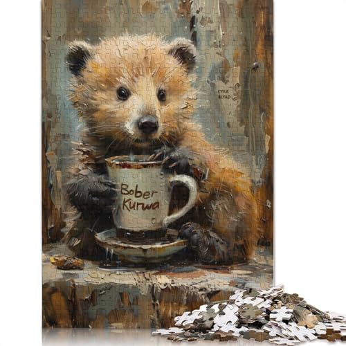 Bober Kurwa Biber Puzzle für Erwachsene, freundliche Materialien, schwierige Puzzles für Erwachsene und Teenager, 1000 Teile (75 x 50 cm) von NBVDRF